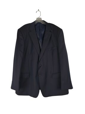 Antonio Parillo Blazer Men's 48R Navy 100% Wool Two Button Suit Jacket Lined